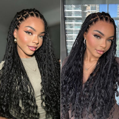 Real Scalp Knotless Braided Wig – Lightweight Fit